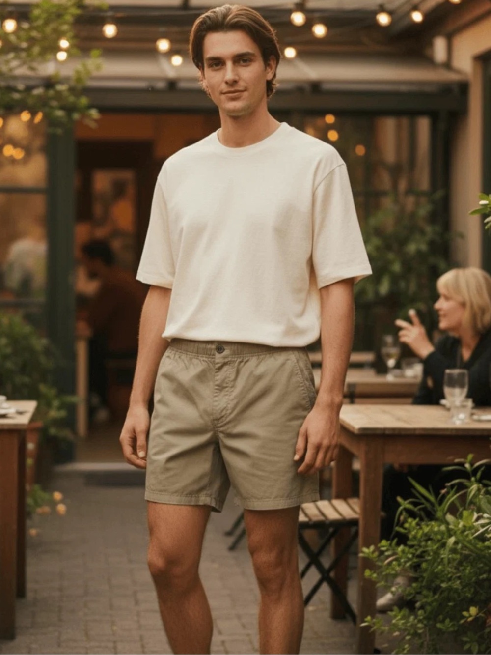 Pair of 2 NWT! Short Rise Men's 6"
Twill Shorts: Elastic Waist & Drawstring 🩳